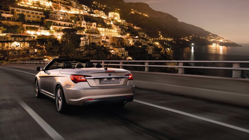 Silver Convertible Car — Serene, Night, Photograph