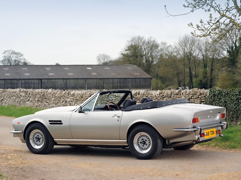 Silver Convertible Car — Serene, Spring, Photograph
