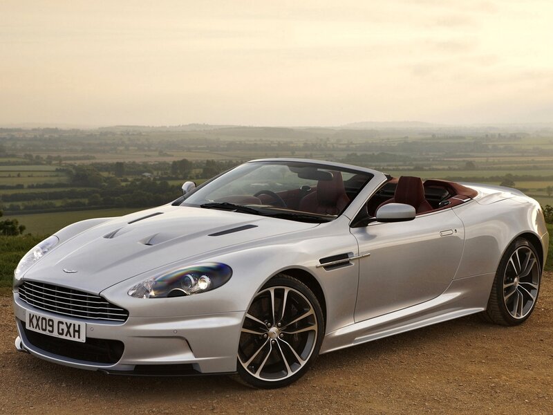 Silver Convertible Car — Serene, Sunset, Photograph, Fields
