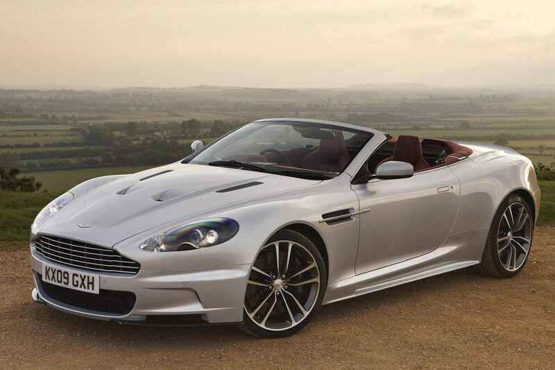 Silver Convertible Car — Serene, Sunset, Photograph, Hills
