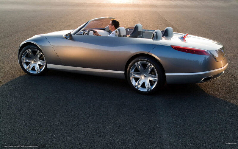Silver Convertible Car — Serene, Sunset, Photograph, Man, Road