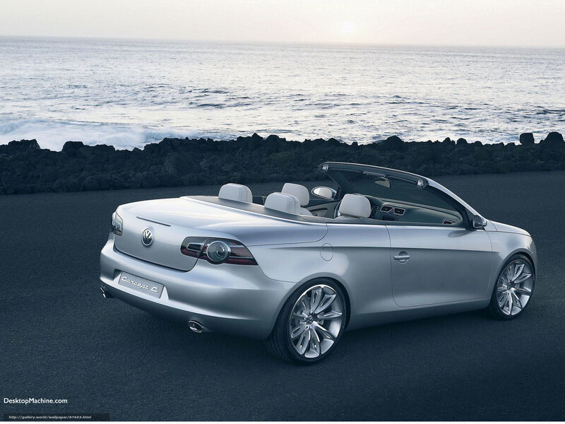 Silver Convertible Car — Serene, Sunset, Photograph, Ocean, Rocks