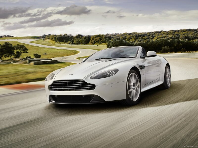 Silver Convertible Car — White