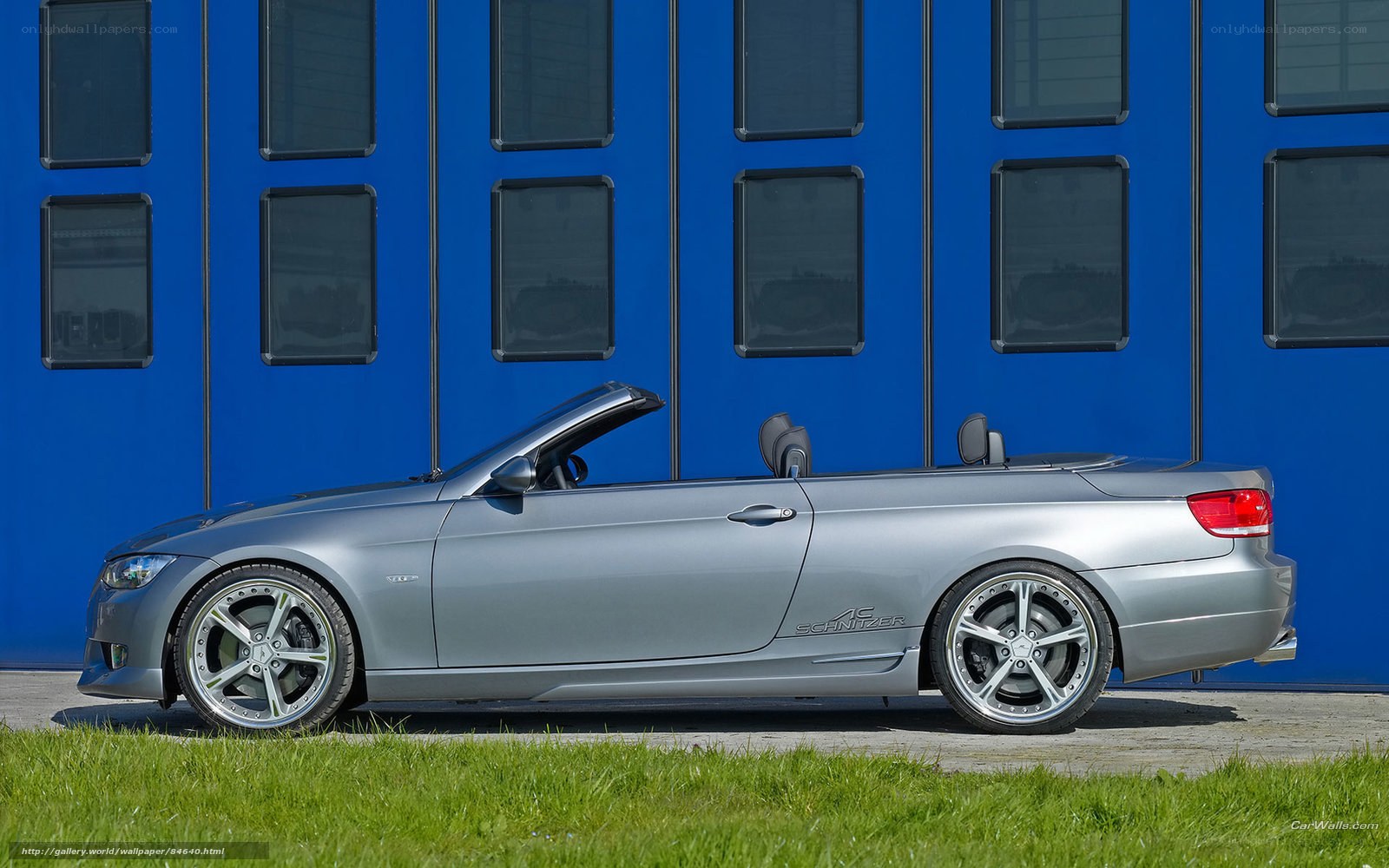 silver convertible car
