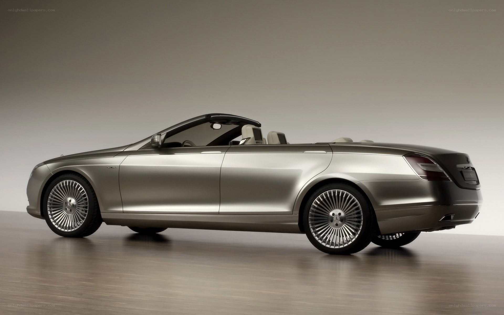 silver convertible concept car