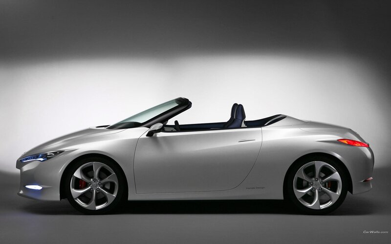 silver convertible concept car