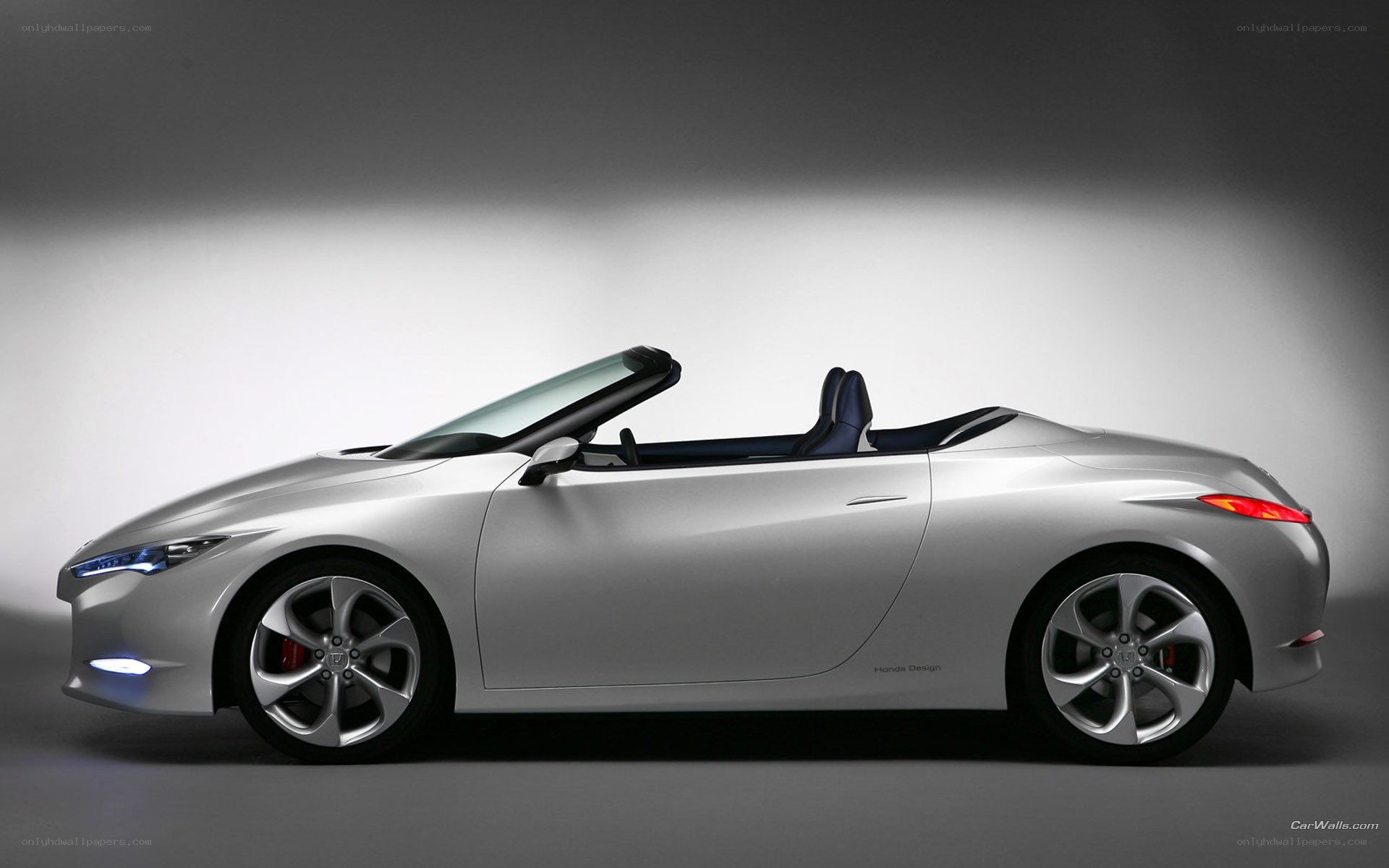 silver convertible concept car