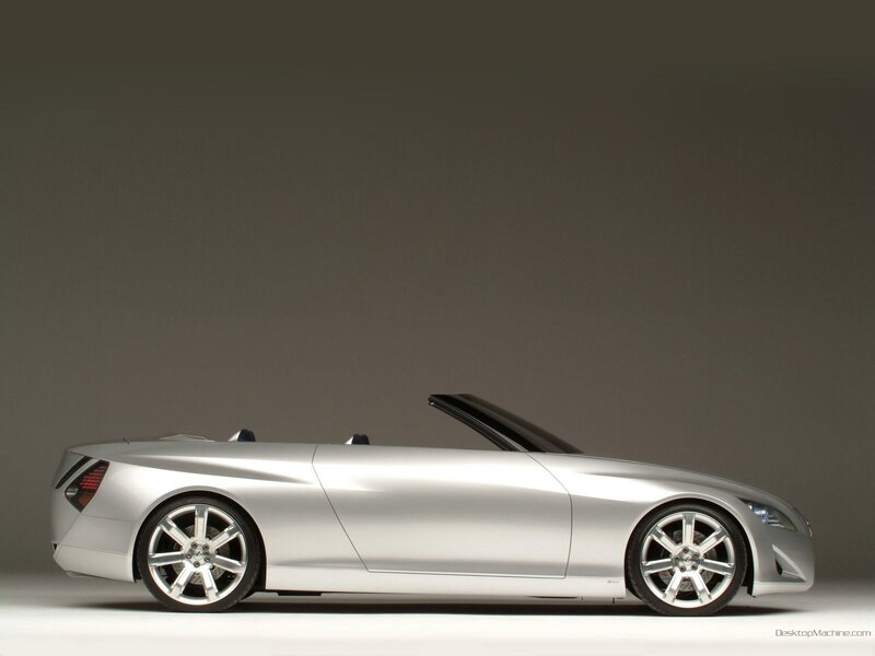 silver convertible concept car