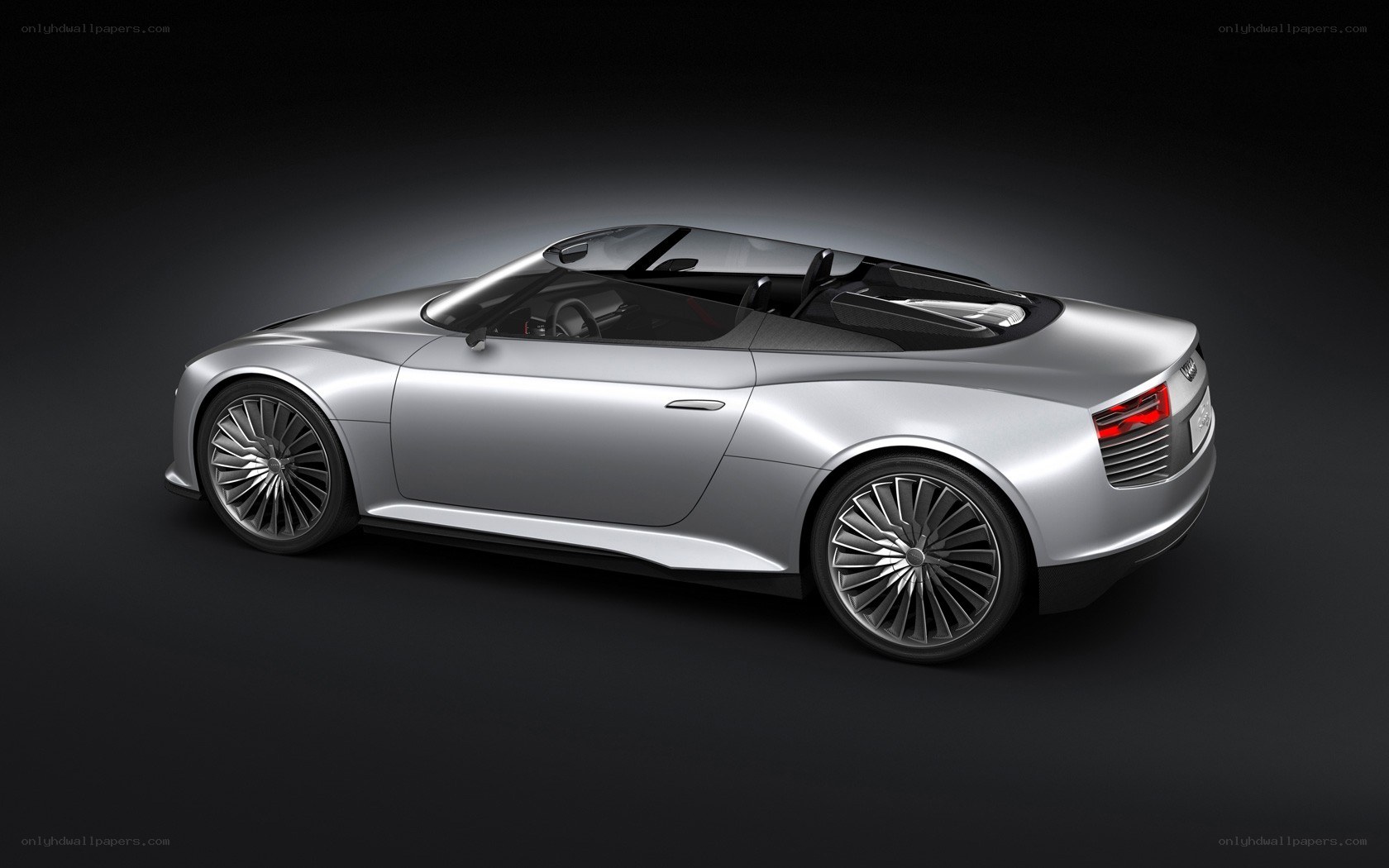 silver convertible concept car