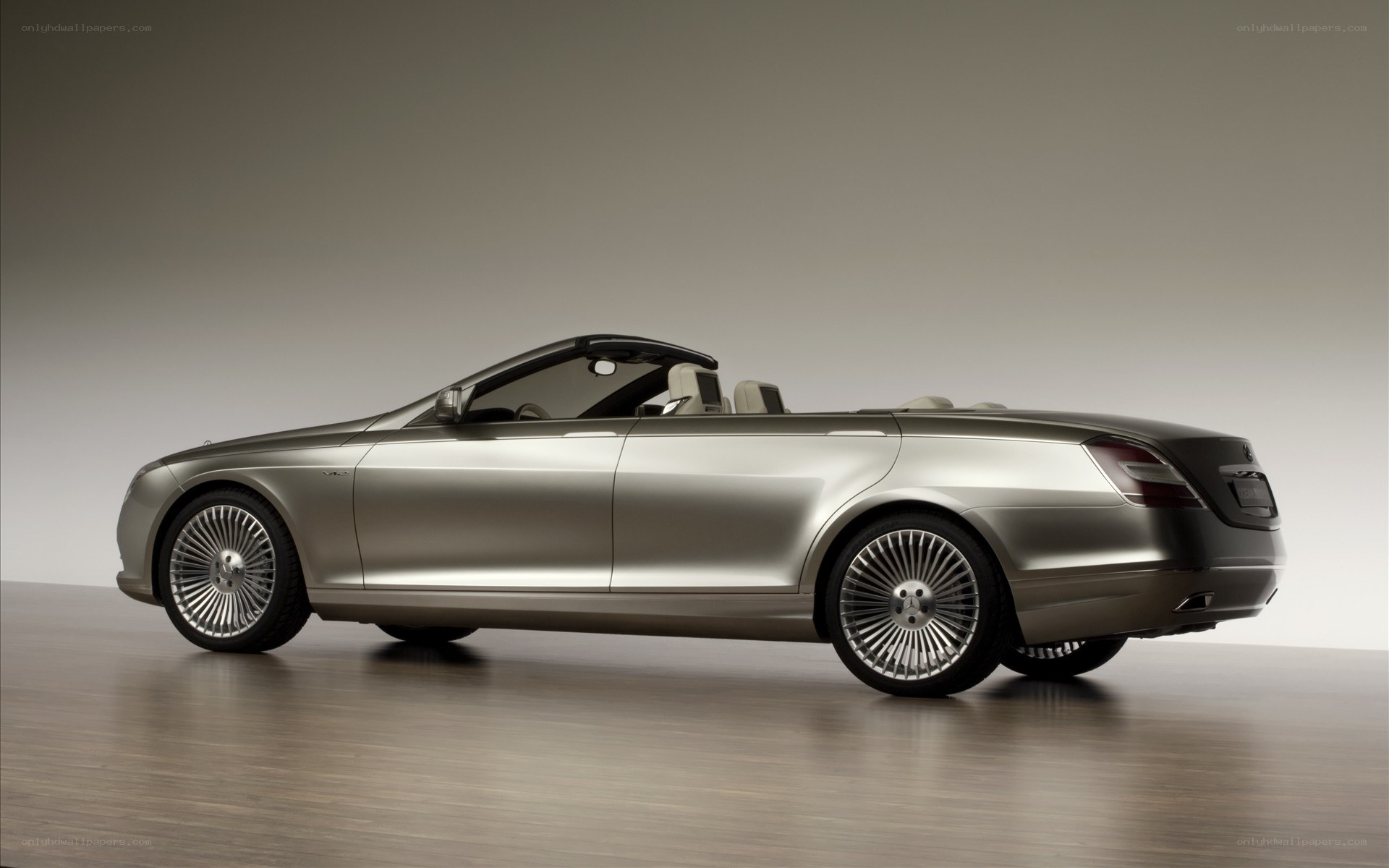 silver convertible concept car
