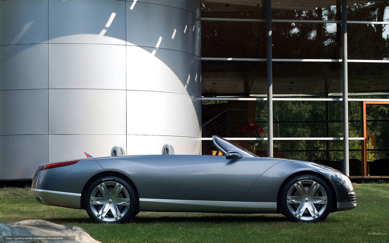 silver convertible concept car