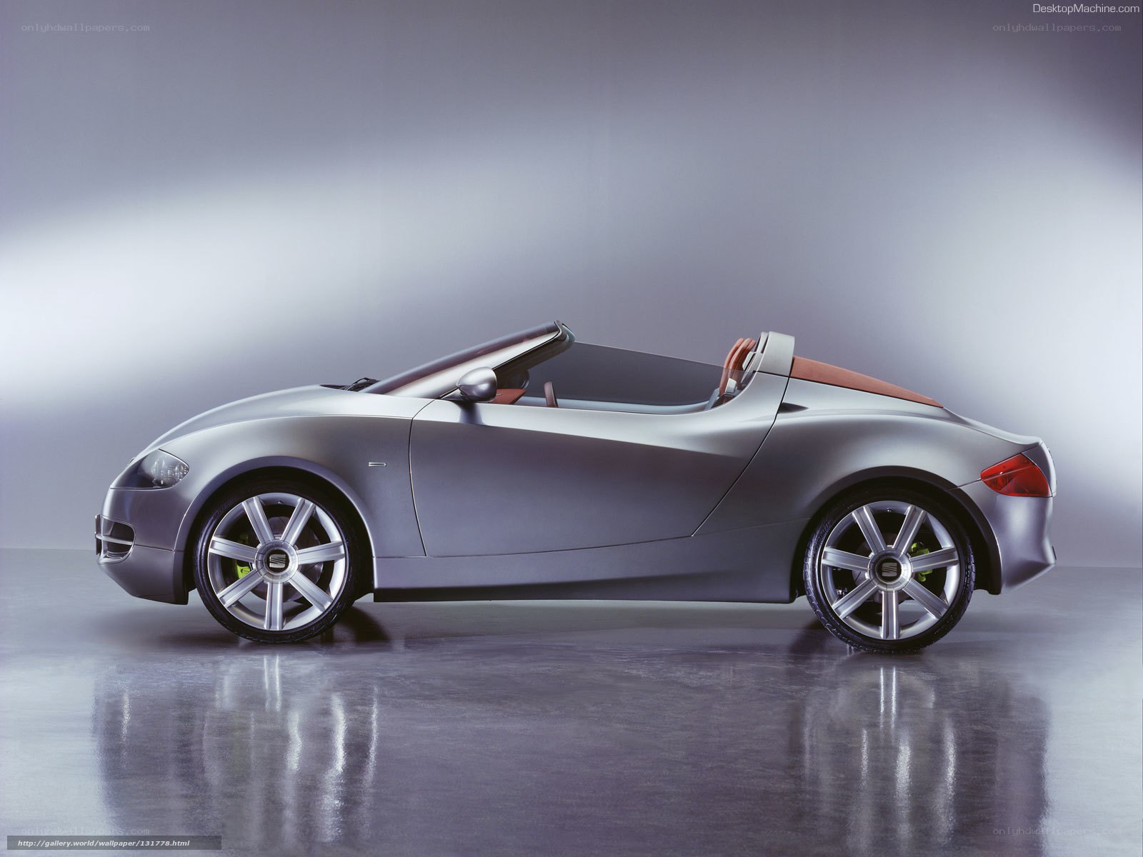 silver convertible concept car