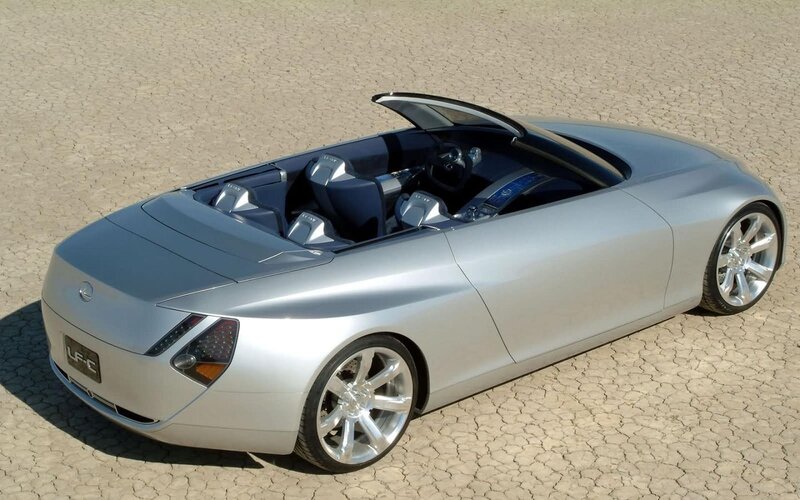 Silver Convertible Concept Car — Serene