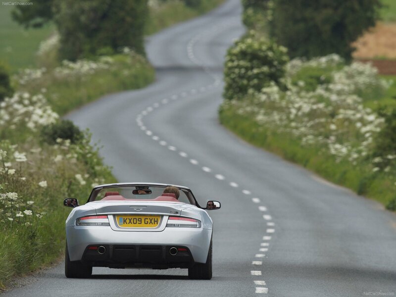 silver convertible on country road