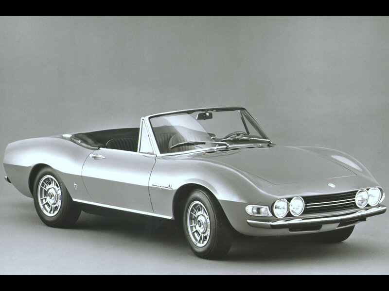 Silver convertible sports car