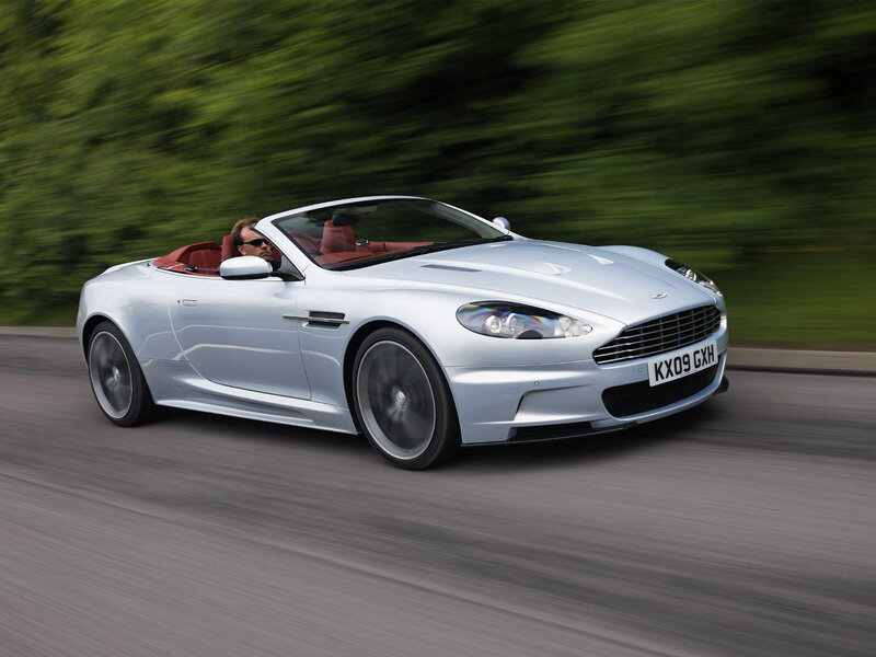 silver convertible sports car