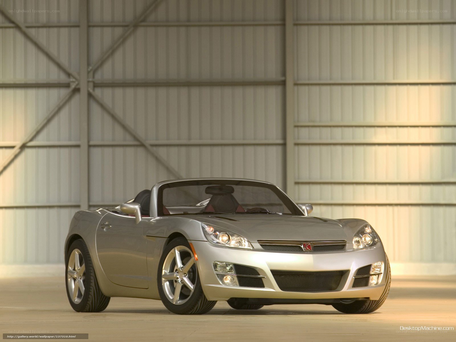 silver convertible sports car