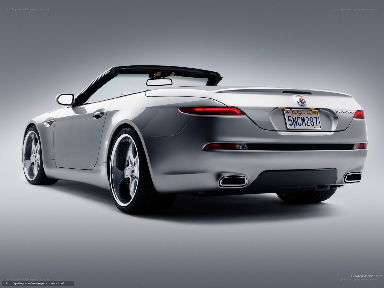 silver convertible sports car