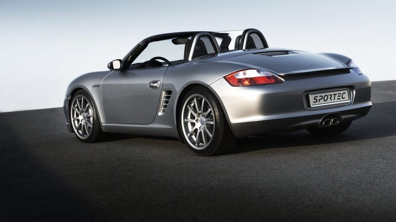 silver convertible sports car