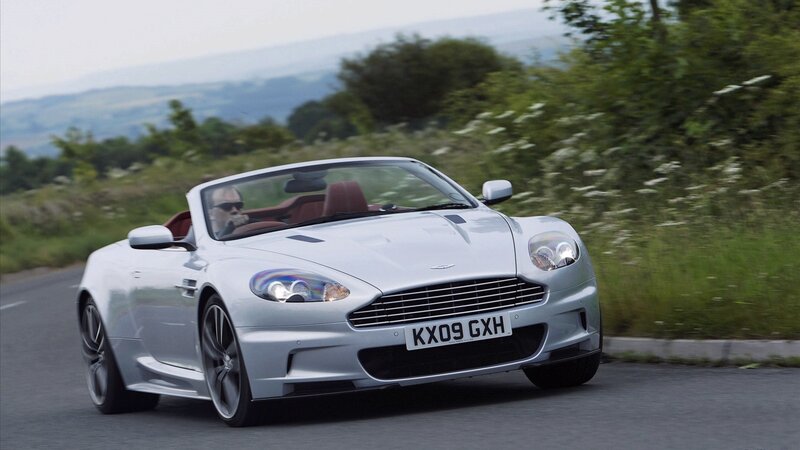silver convertible sports car