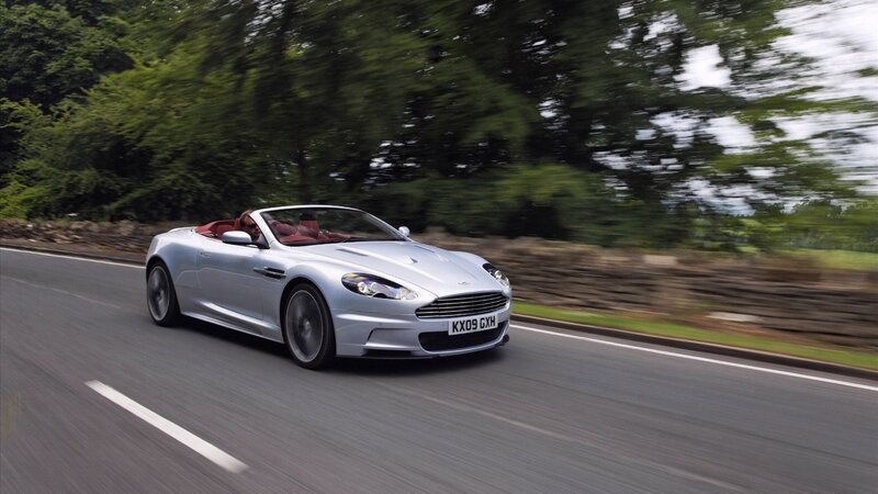 silver convertible sports car
