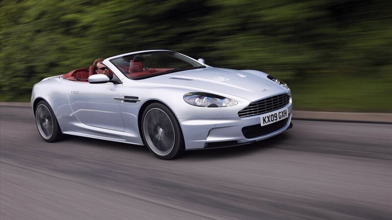 silver convertible sports car