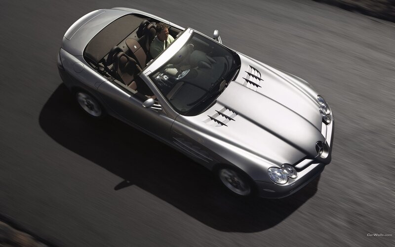 silver convertible sports car