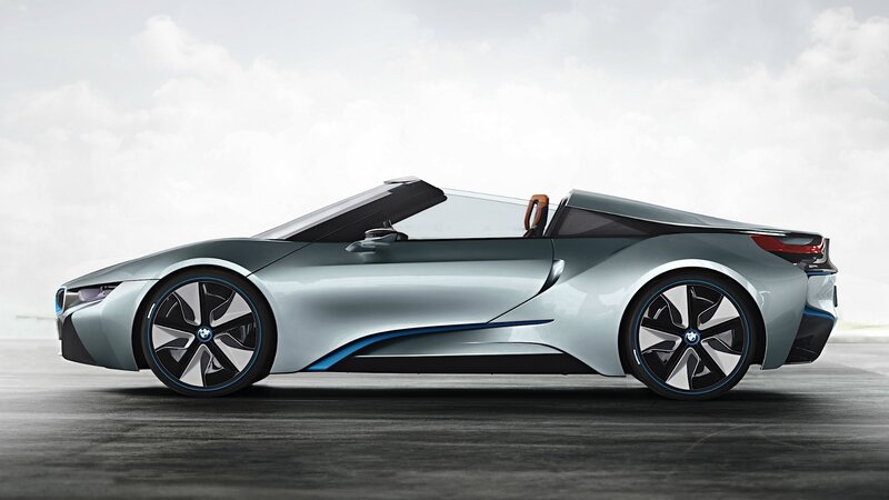 silver convertible sports car
