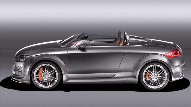 silver convertible sports car