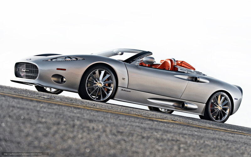 Silver Convertible Sports Car — Dramatic, Photograph, Road