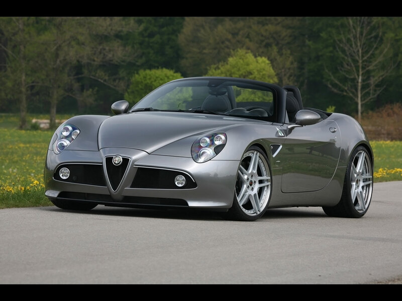 Silver Convertible Sports Car — Gray, Calm