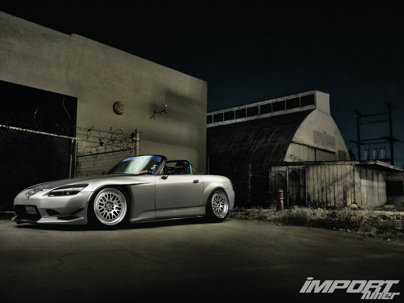 Silver Convertible Sports Car — Gray, Dramatic