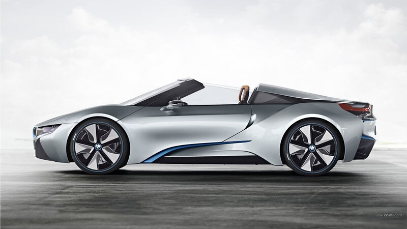 Silver Convertible Sports Car — Modern, 3d Render