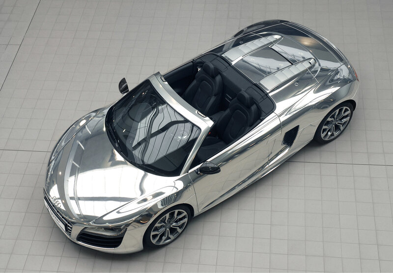 Silver Convertible Sports Car — Modern