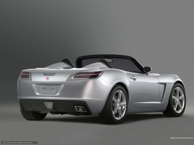 Silver Convertible Sports Car — Neutral, Photograph, Rear View