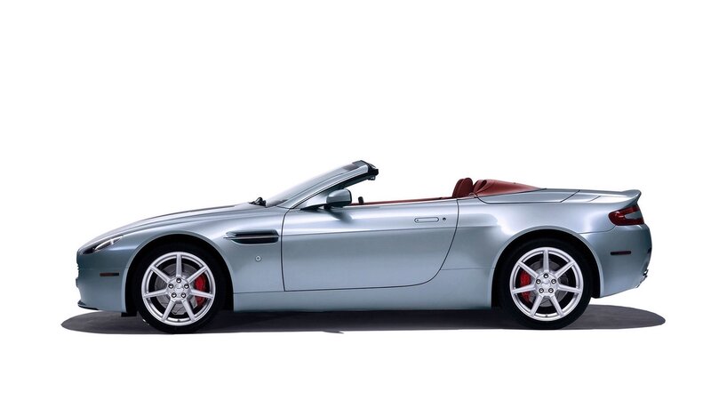 Silver Convertible Sports Car — Neutral, Photograph, Red Interior, Silver Wheels
