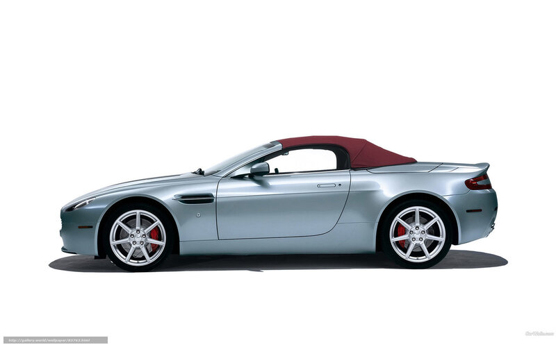 Silver Convertible Sports Car — Neutral, Photograph, Red Soft Top