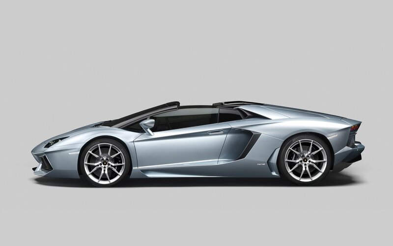 Silver Convertible Sports Car — Neutral, Photograph, Wheels, Side Mirror