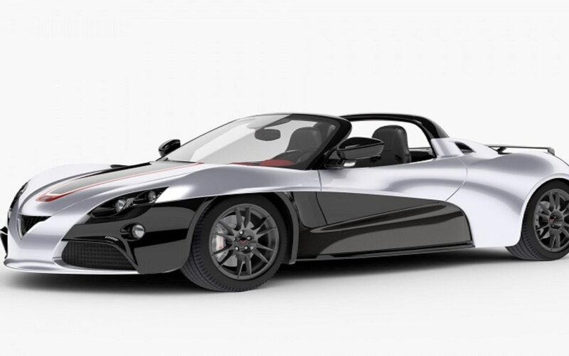 Silver Convertible Sports Car — Neutral