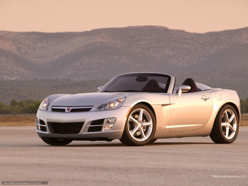 Silver Convertible Sports Car — Serene, Sunset