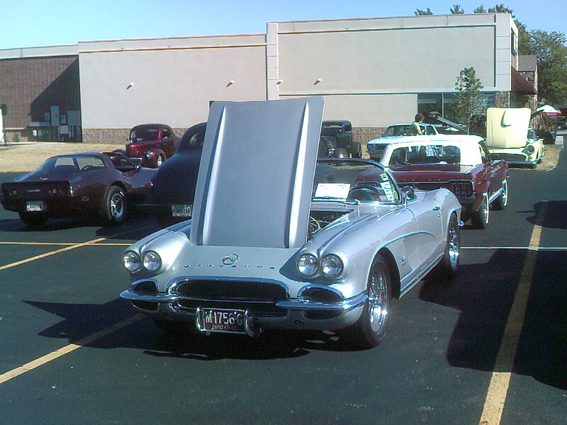 Silver Corvette Car — Calm, Afternoon, Photograph