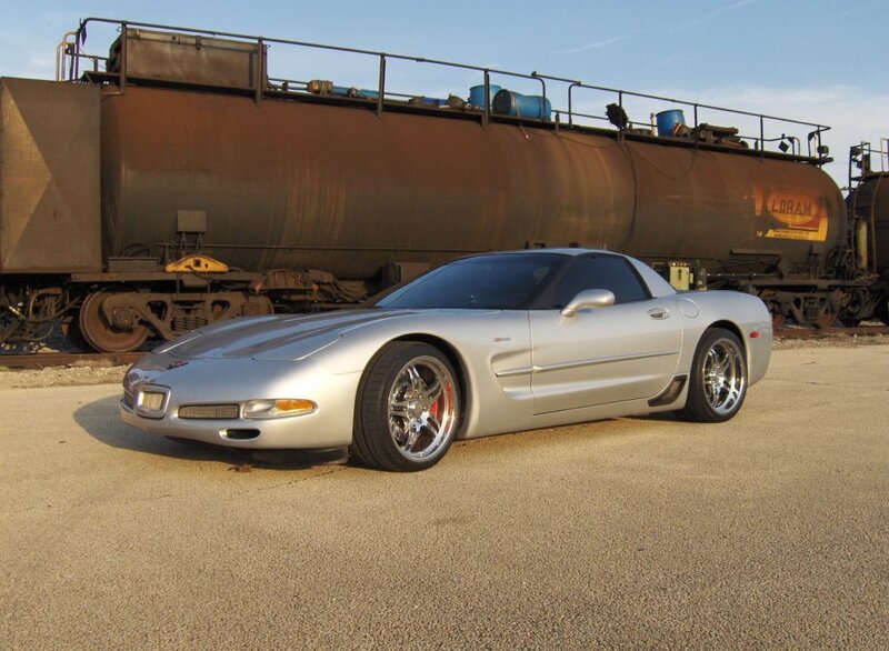 Silver Corvette Car — Calm, Afternoon