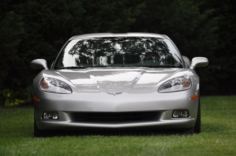 Silver Corvette Car — Calm
