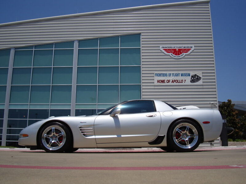 Silver Corvette Car — Clear