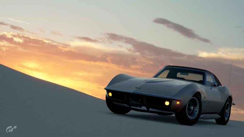 Silver Corvette Car — Gray, Serene