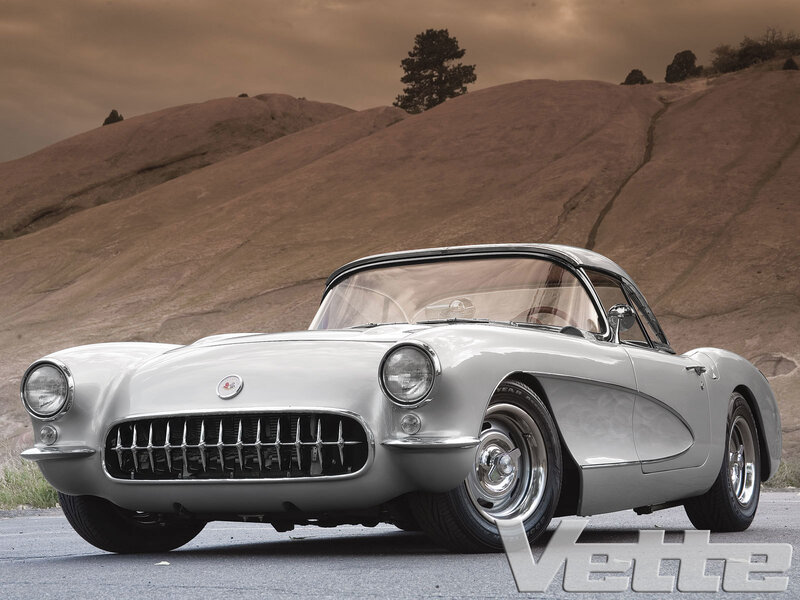 Silver Corvette Car — Gray