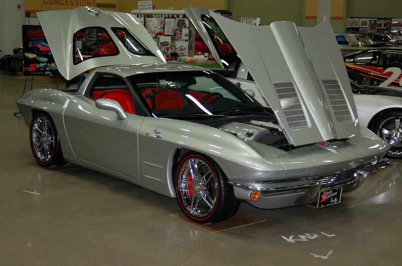 Silver Corvette Car — Showroom