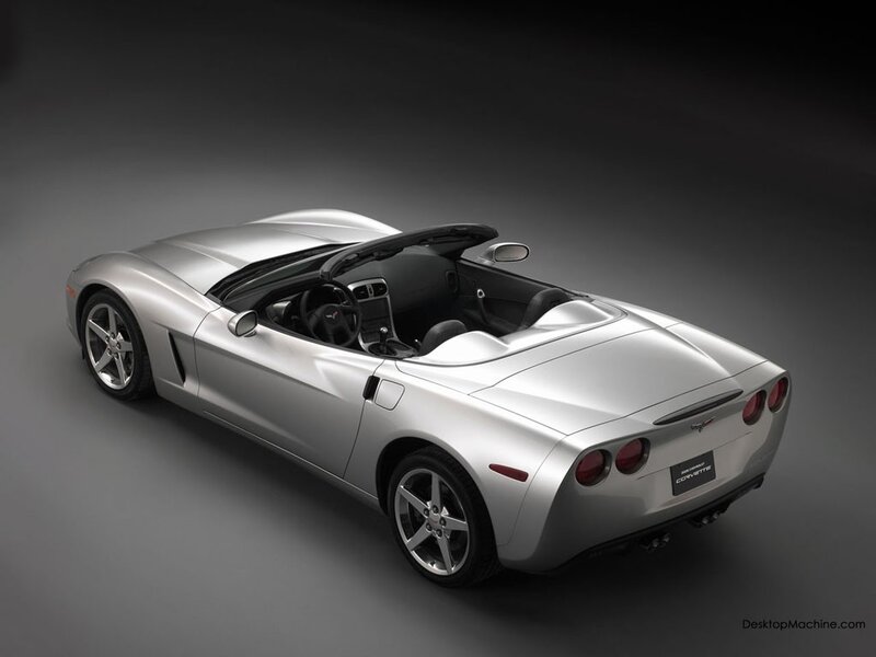 silver corvette convertible