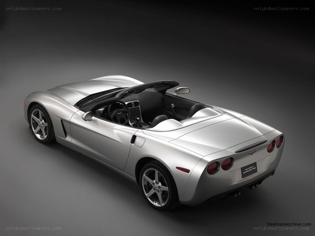 silver corvette convertible