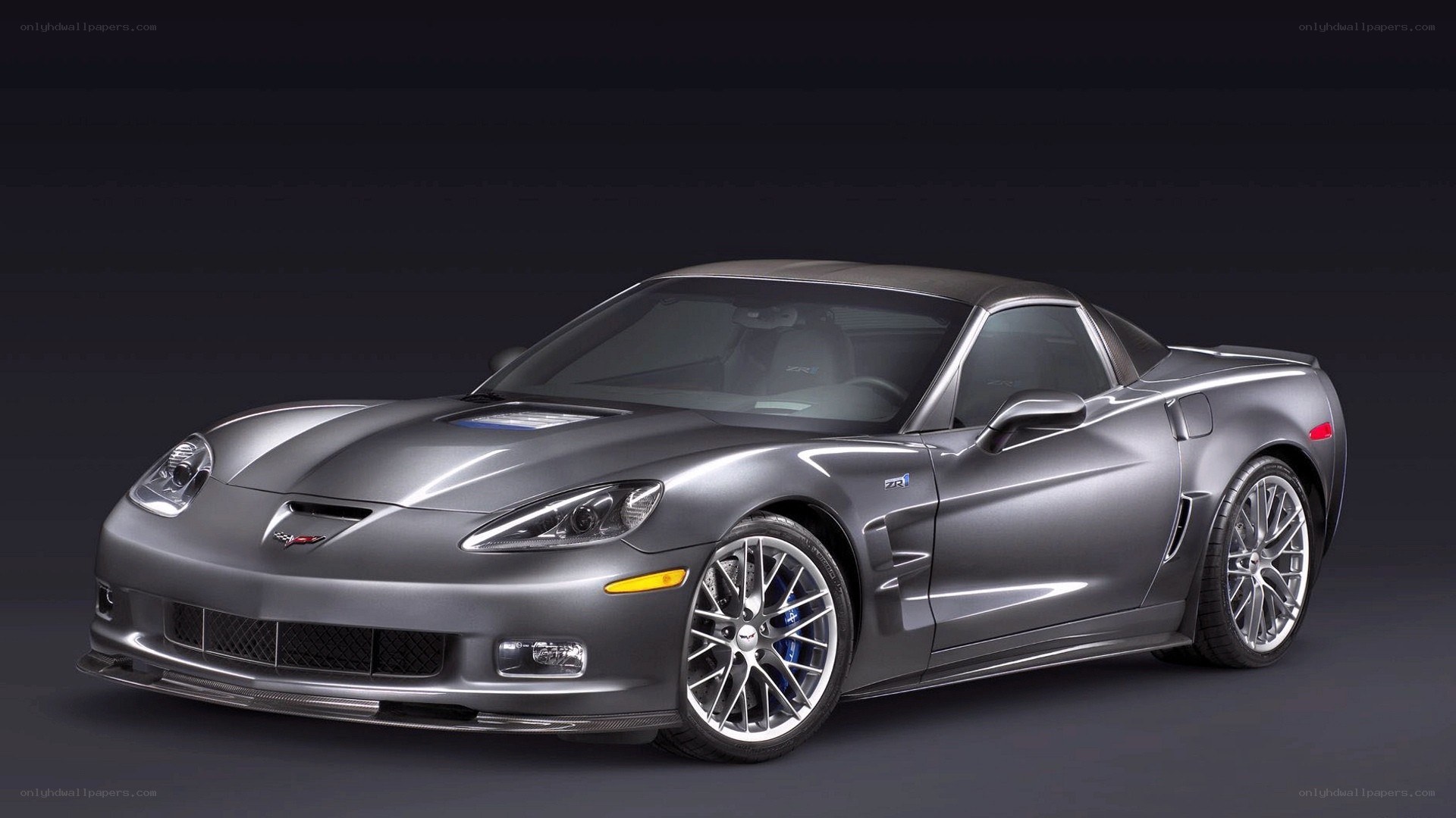 silver corvette sports car